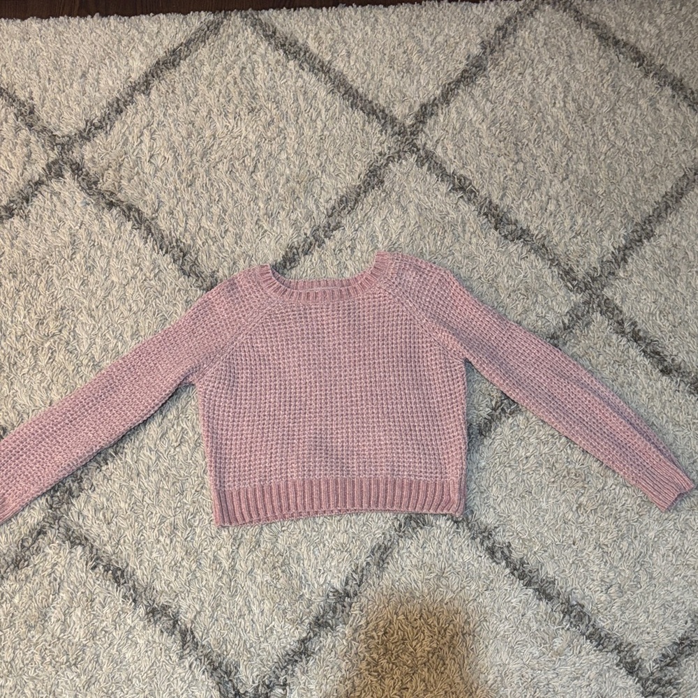 Altar'd State Pink Crew Neck Sweater